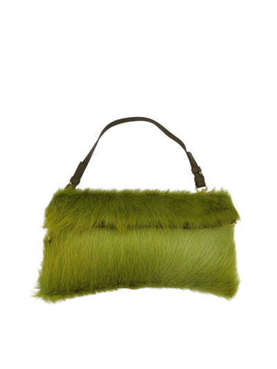 My Best Bag Firenze - Andy Handbag Neon Green Fur