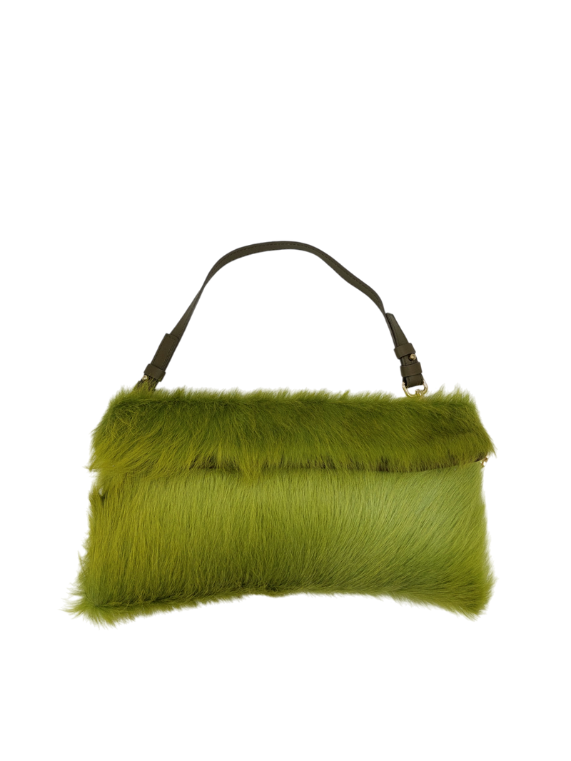 My Best Bag Firenze - Andy Handbag Neon Green Fur