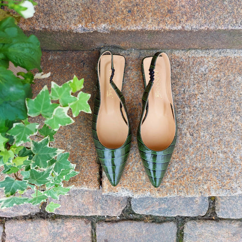 Babouche Lifestyle – Nelly Slingback Green UnnaS