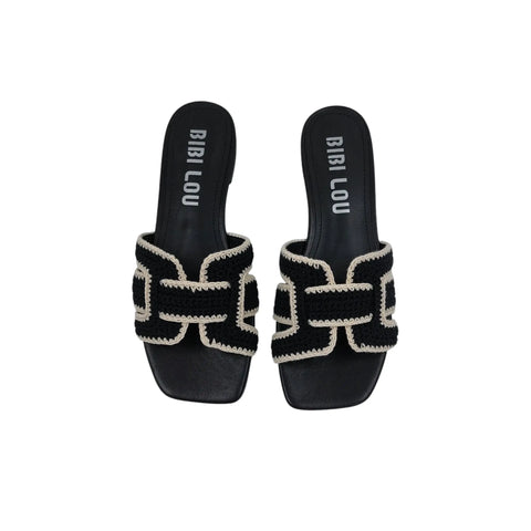 Bibi Lou - Sara Black and White Sandal - UNNA S