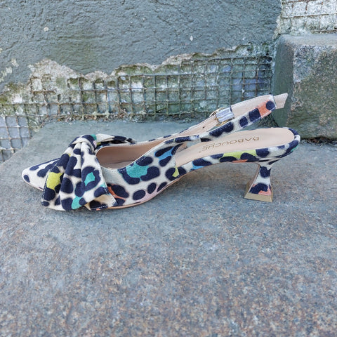 Babouche Lifestyle - Jojo Suede Slingback Multicolor Leo UnnaS