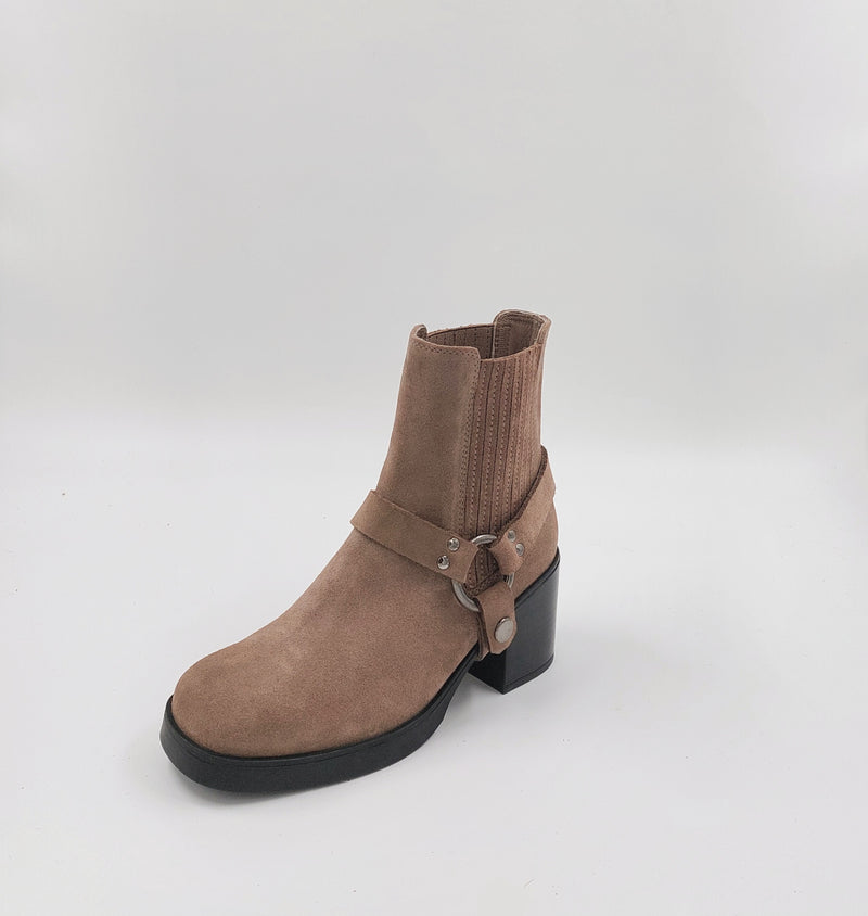 Unisa - Daryl Suede Biker Boot Taupe