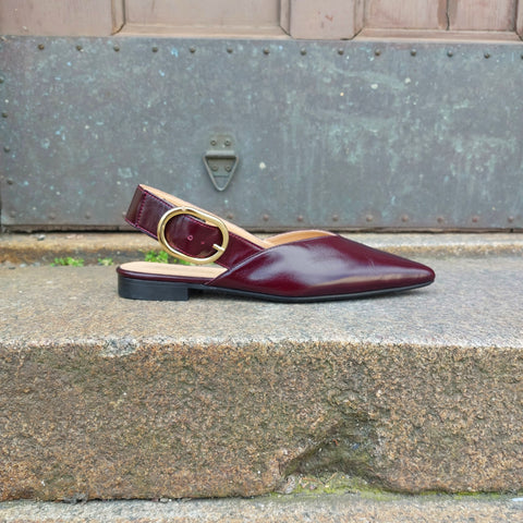 Babouche Lifestyle – Sabrina Slingback Dark Burgundy UnnaS