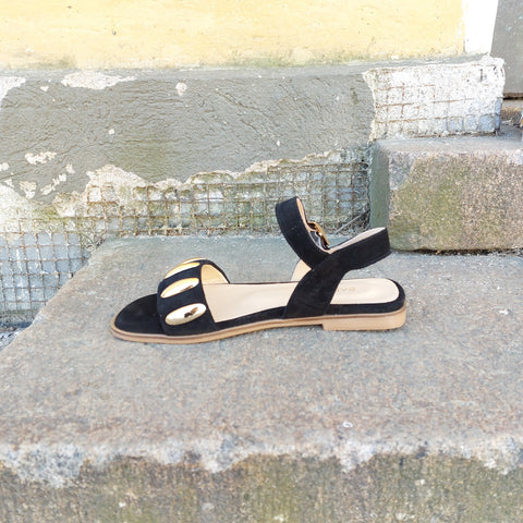 Babouche Lifestyle – Felice Sandal Black Suede UnnaS