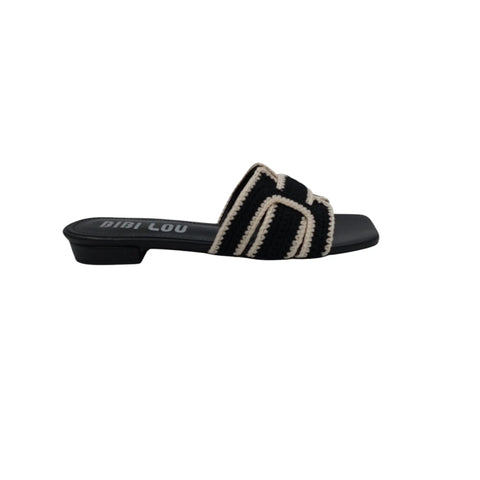 Bibi Lou - Sara Black and White Sandal - UNNA S