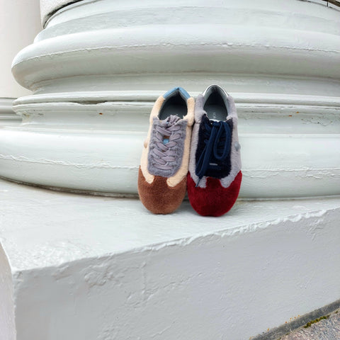 Noa Harmon - Delores Teddy Sneakers Burgundy/Blue
