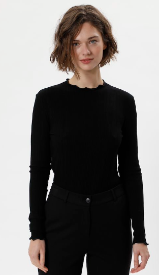 Karen by Simonsen - Long Sleeved T-Shirt Black