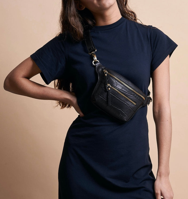 O My Bag - Beck´s Bum Bag Black Croco