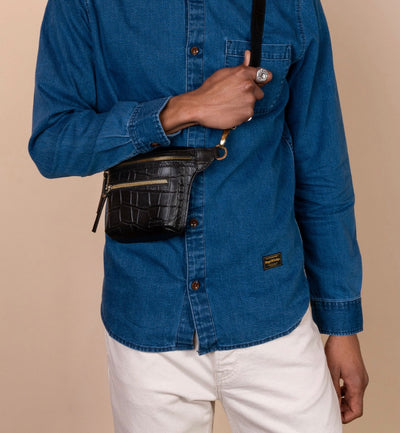 O My Bag - Beck´s Bum Bag Black Croco