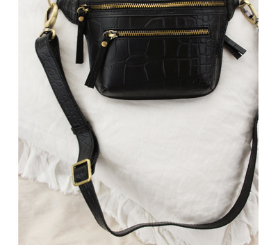 O My Bag - Beck´s Bum Bag Black Croco