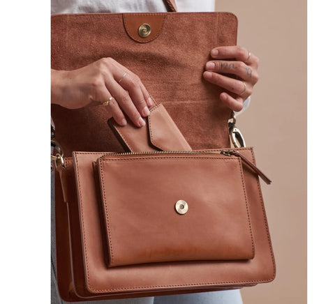 O My Bag - Harper Cognac Classic - UNNA S