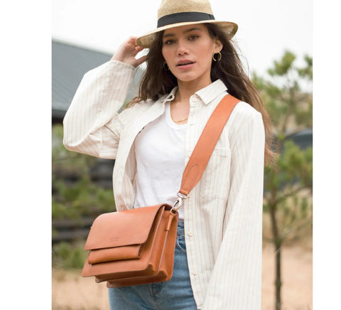 O My Bag - Harper Cognac Classic - UNNA S