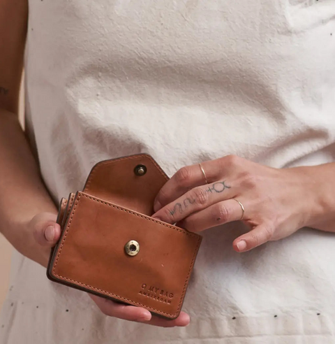 O My Bag - Harmonica Wallet Cognac - UNNA S