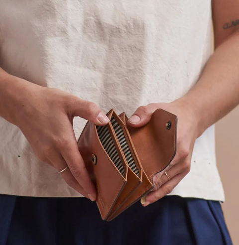 O My Bag - Harmonica Wallet Cognac - UNNA S