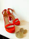 Unisa - Mindy Platform Sandal Red - UNNA S