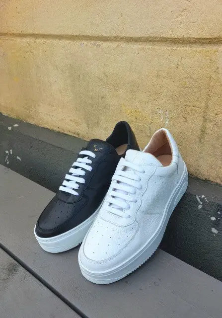 KMB Sienna Leather Sneaker White – UNNA S